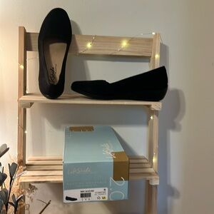Life Stride Immy Black Knit Wedge